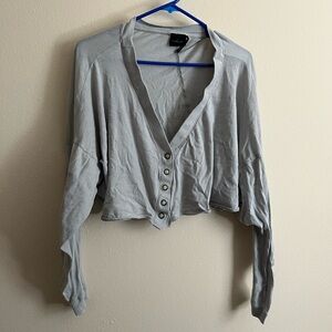 Urban Cropped Botton Down Top